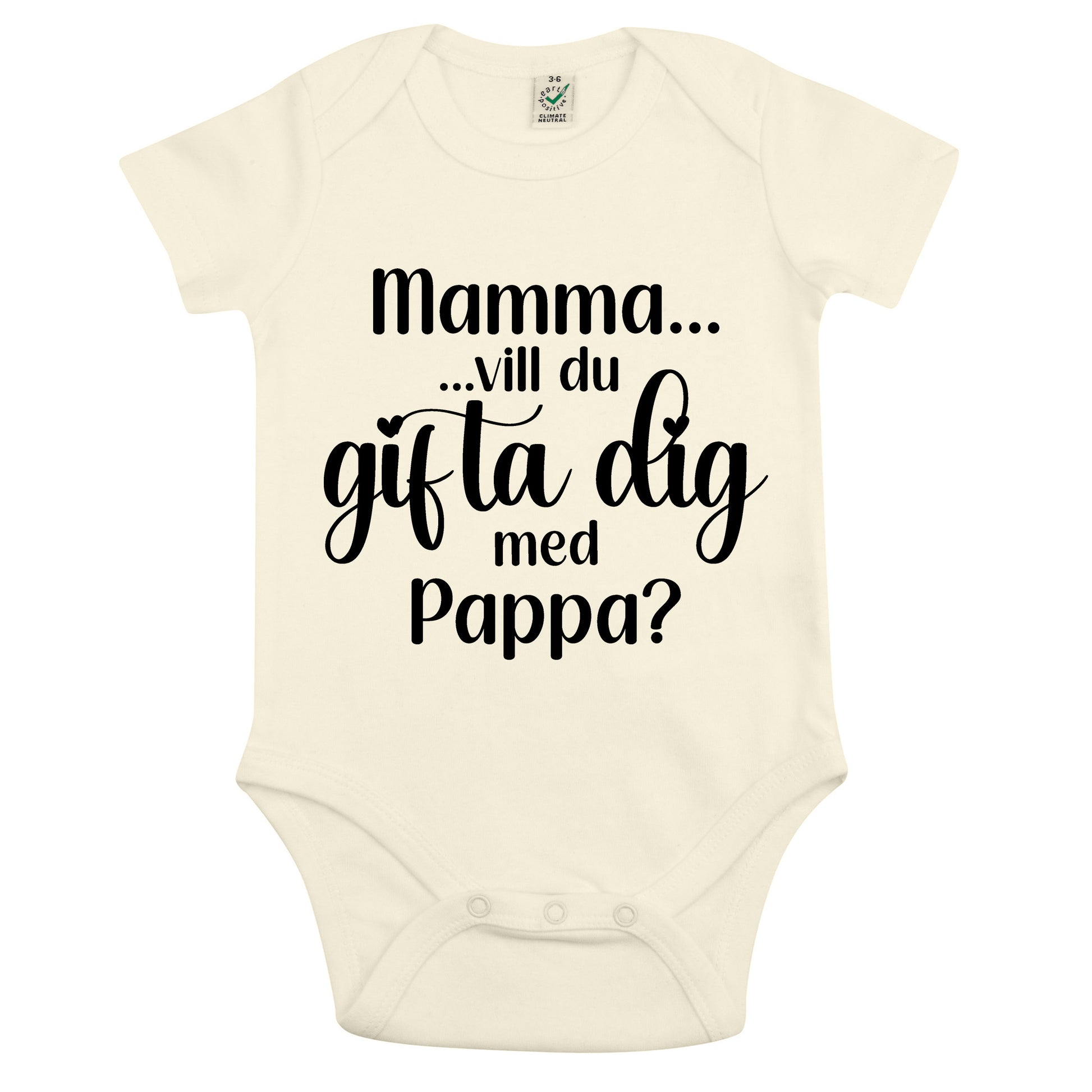 Ställ den stora frågan – babybody till mamma eller pappa-Lovely Text