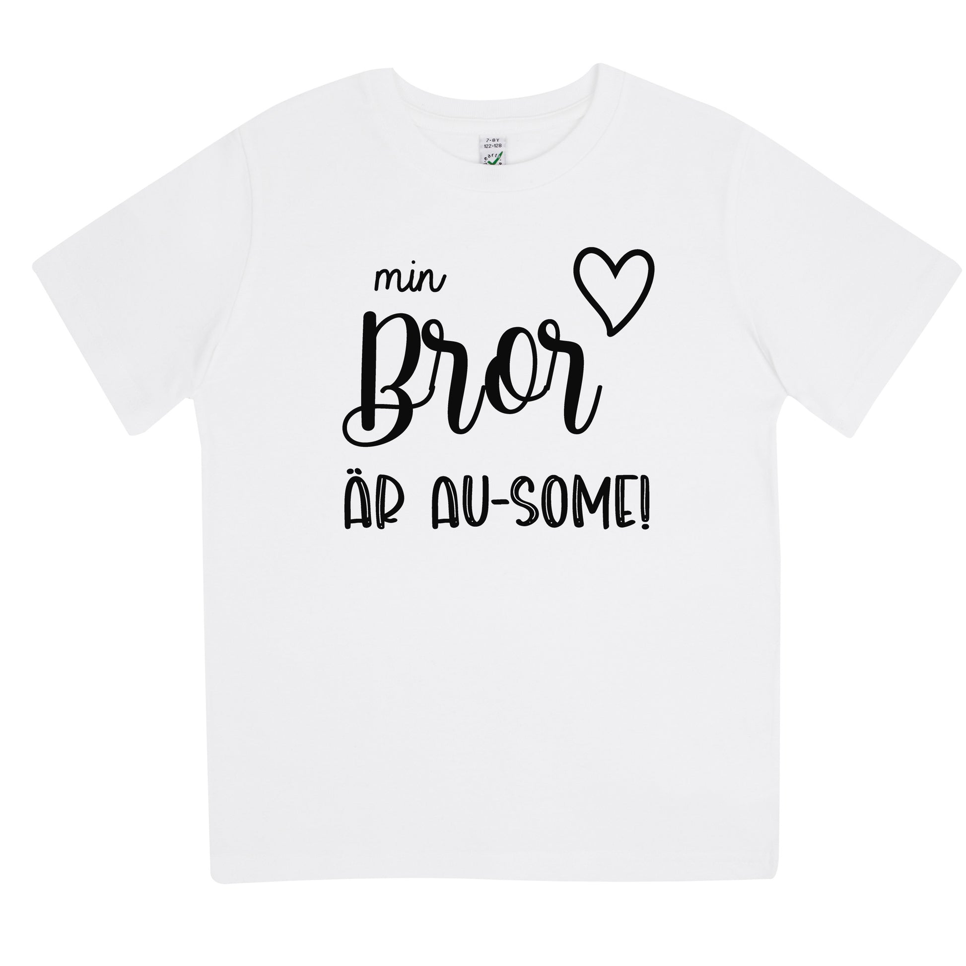 T-shirt för barn med Autismglädje – Min Bror är AU-Some-Lovely Text