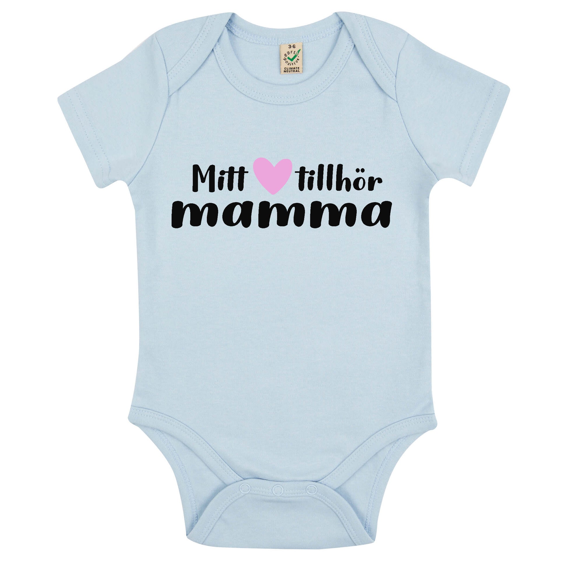 Mitt Hjärta Tillhör Mamma Babybody Nyfödd-Lovely Text