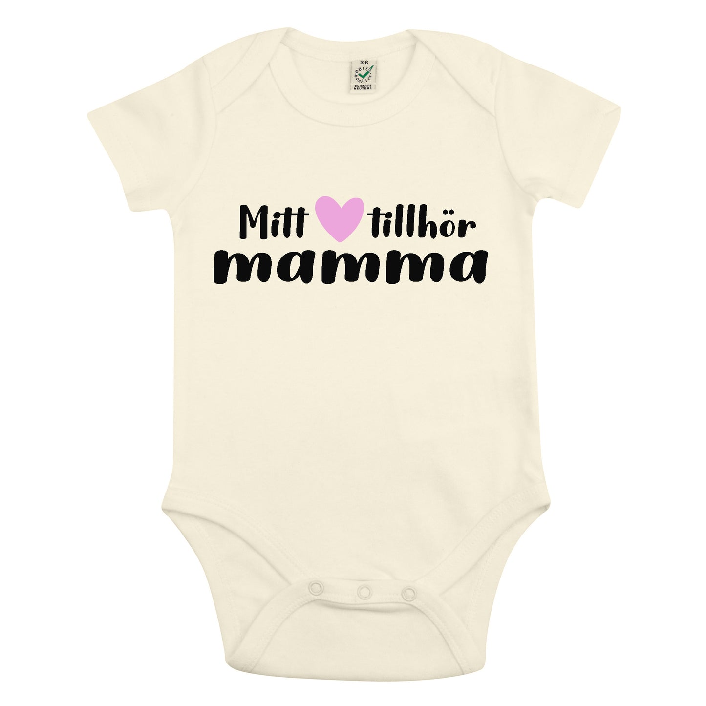 Mitt Hjärta Tillhör Mamma Babybody Nyfödd-Lovely Text