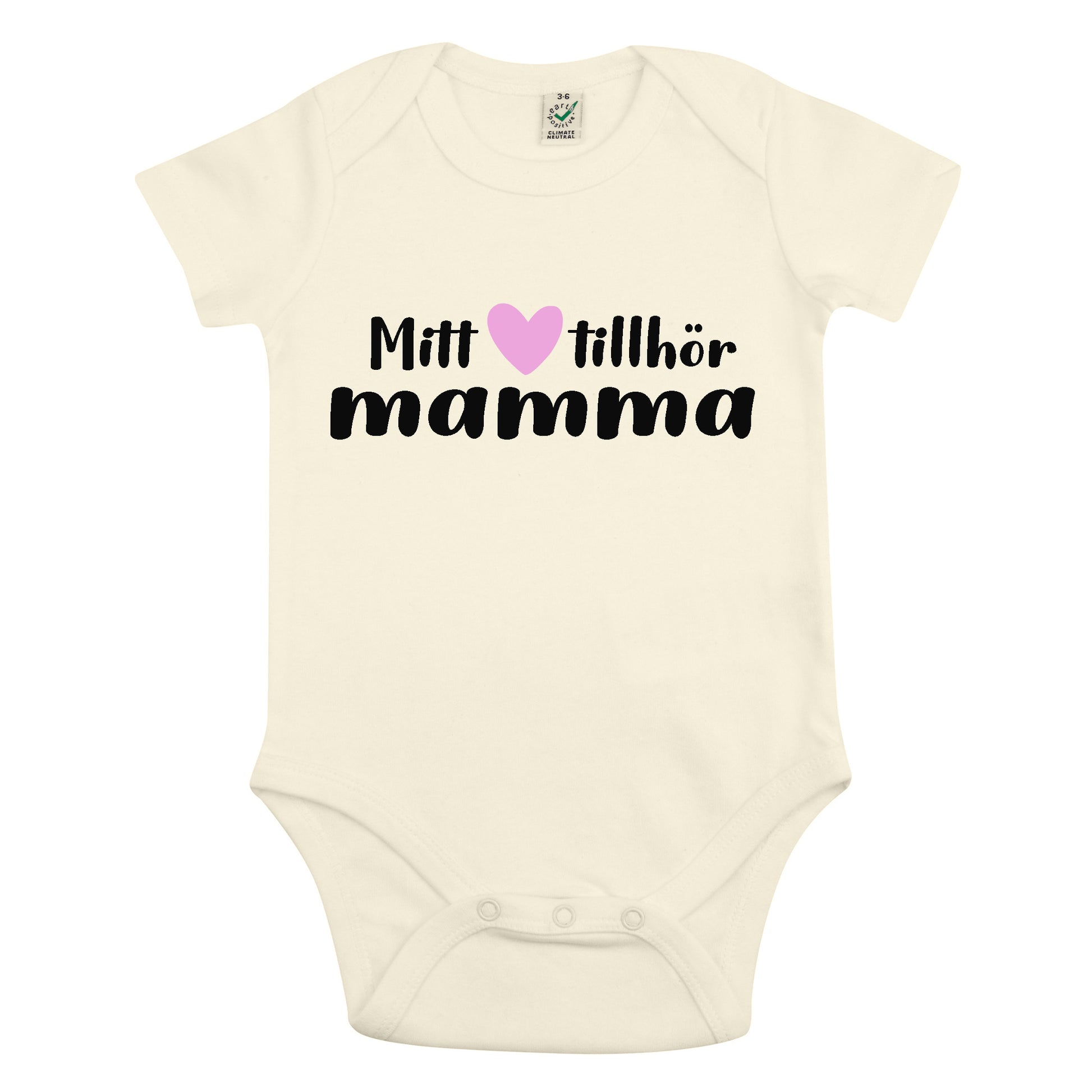 Mitt Hjärta Tillhör Mamma Babybody Nyfödd-Lovely Text