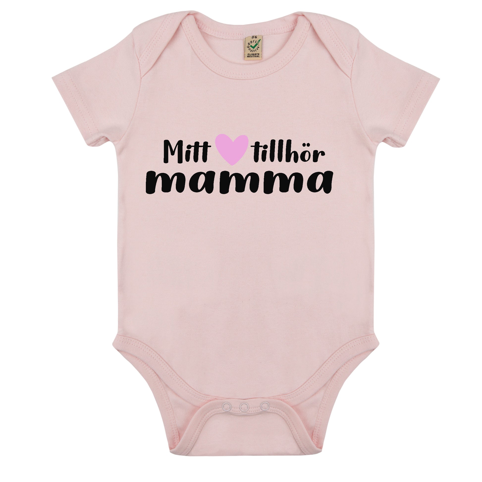 Mitt Hjärta Tillhör Mamma Babybody Nyfödd-Lovely Text