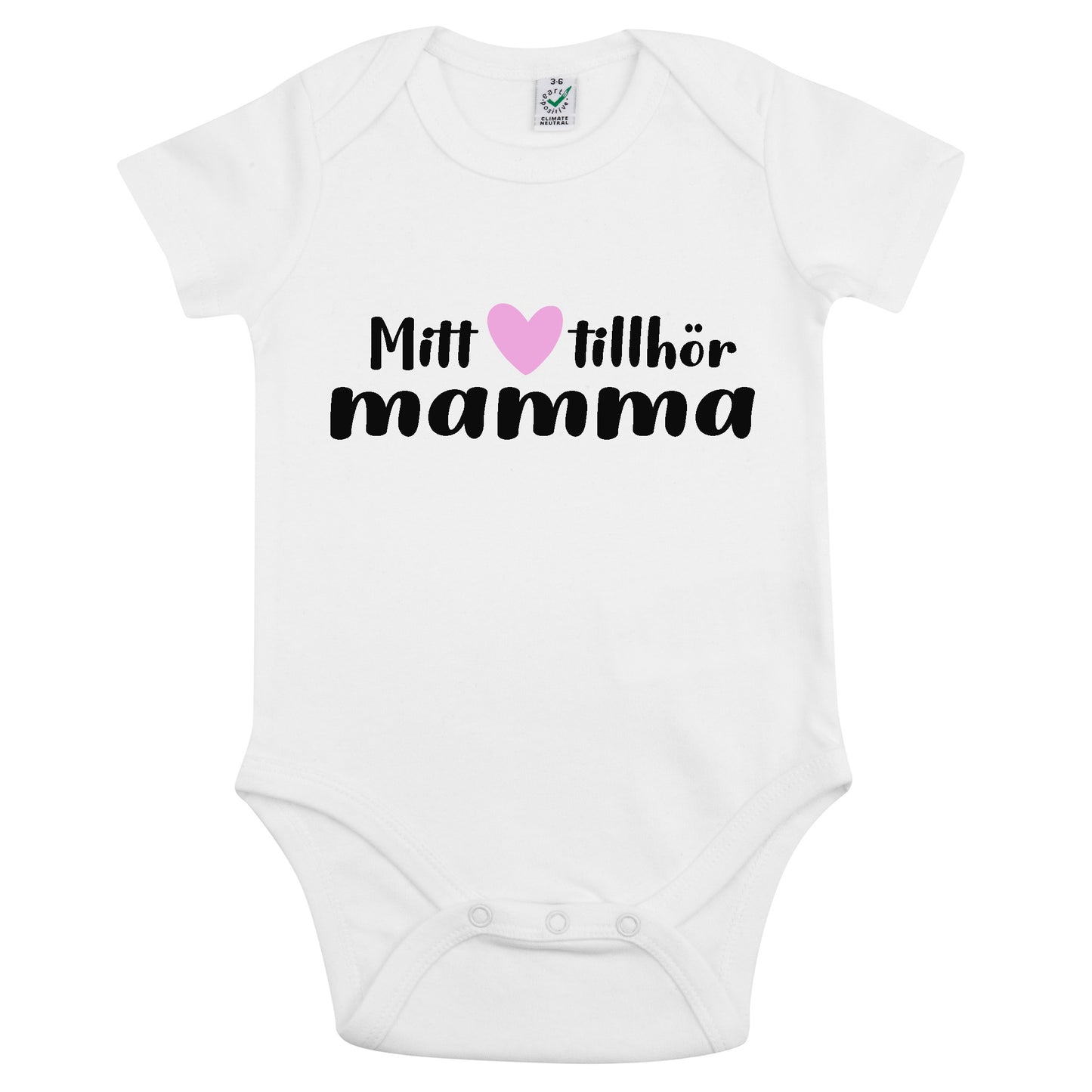 Mitt Hjärta Tillhör Mamma Babybody Nyfödd-Lovely Text