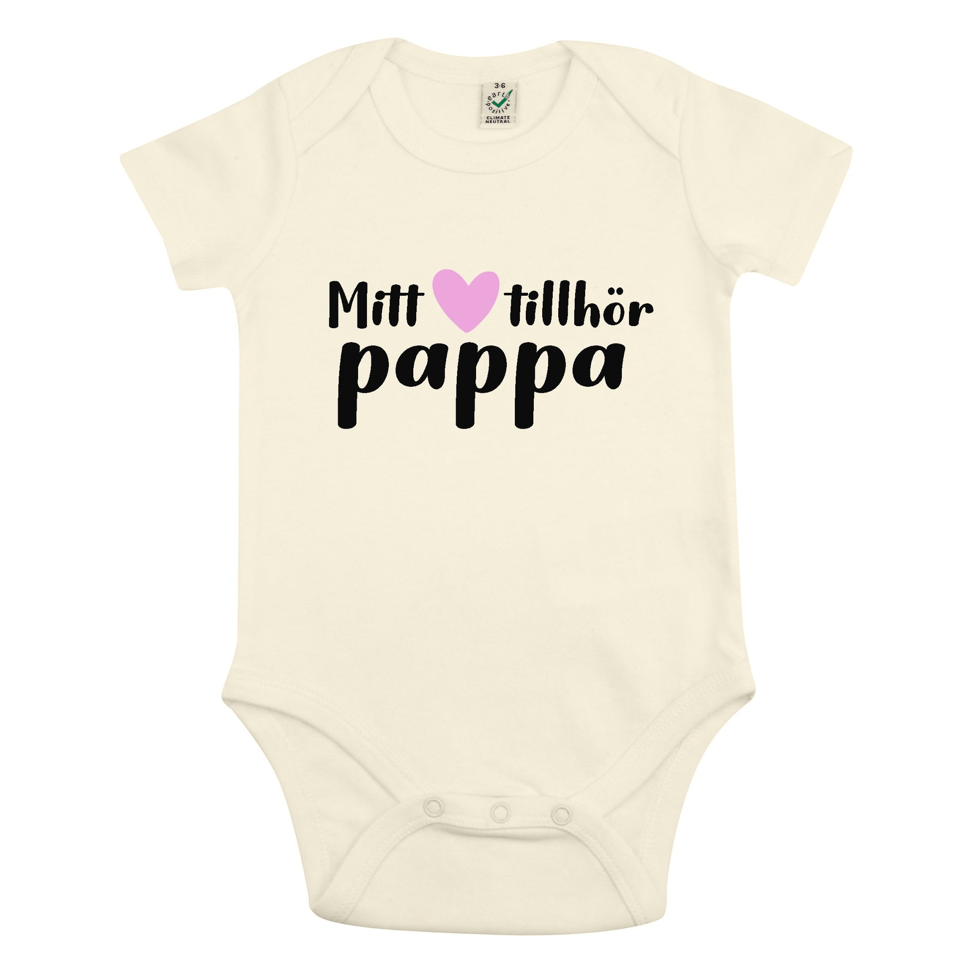 Mitt Hjärta Tillhör Pappa Babybody Nyfödd-Lovely Text