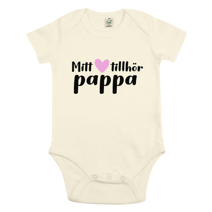 Mitt Hjärta Tillhör Pappa Babybody Nyfödd-Lovely Text