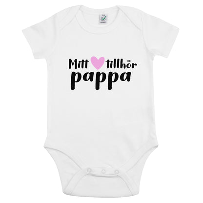 Mitt Hjärta Tillhör Pappa Babybody Nyfödd-Lovely Text