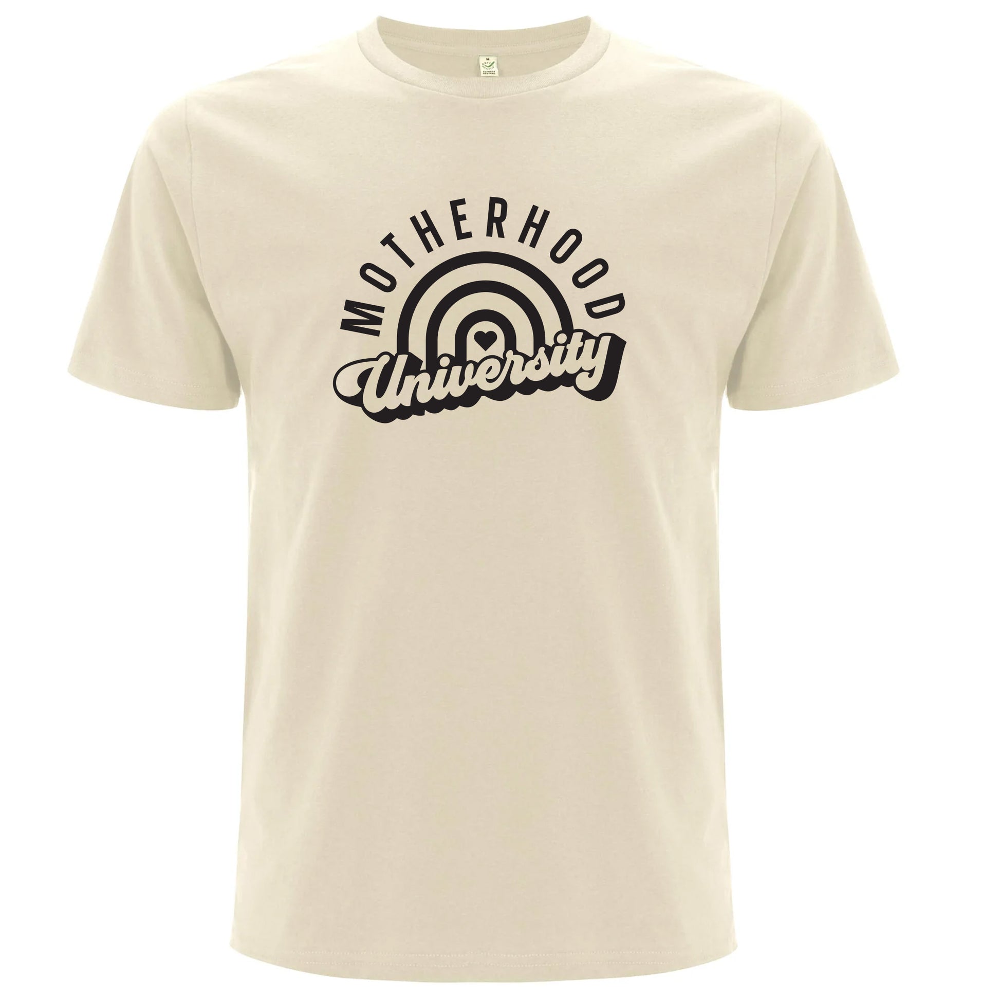 T-shirt för Mamma – Moderhood University-Lovely Text