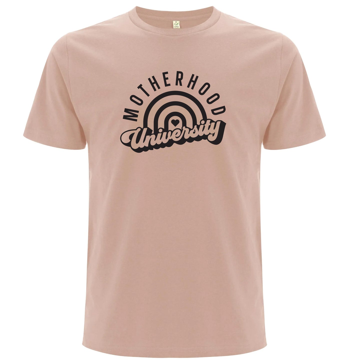 T-shirt för Mamma – Moderhood University-Lovely Text