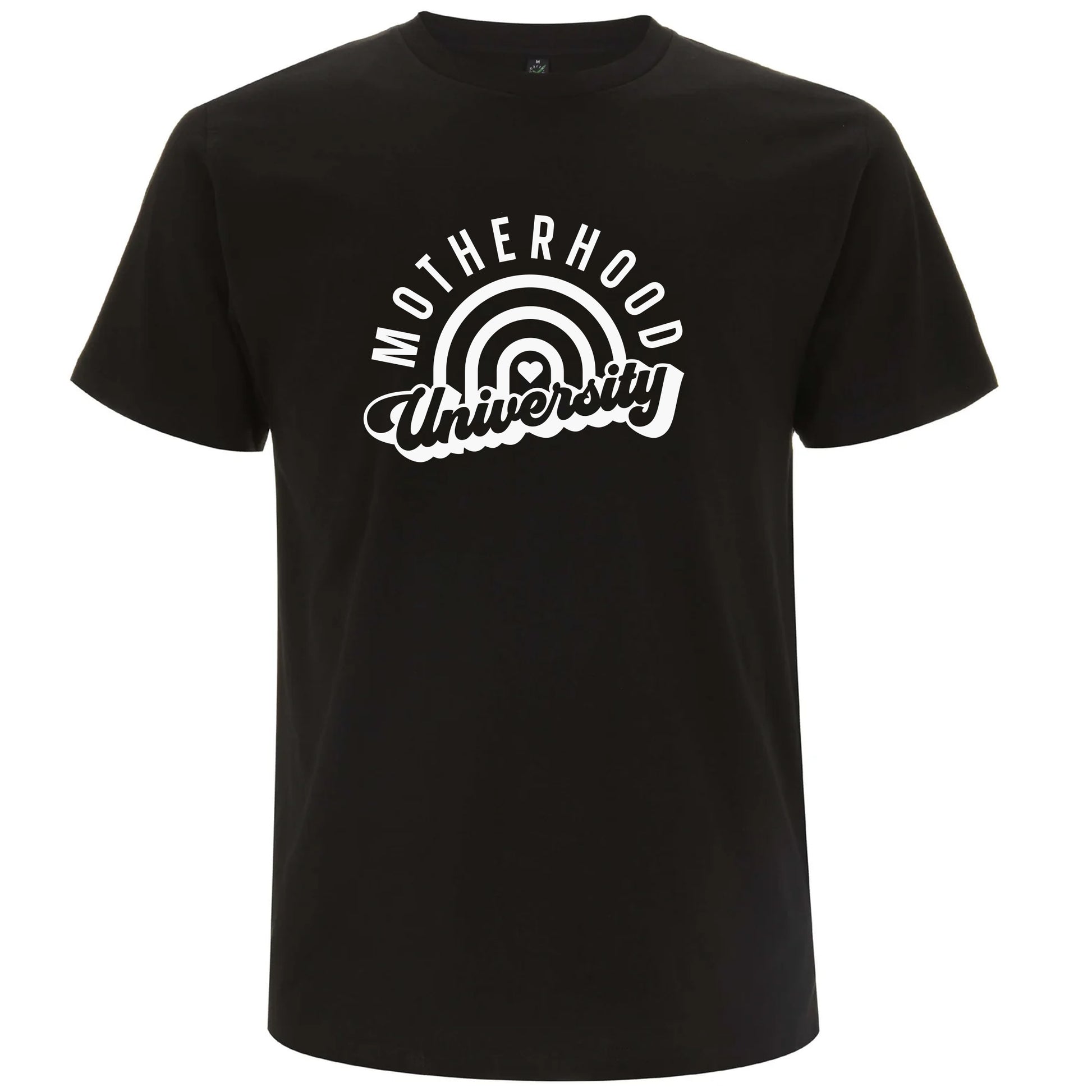 T-shirt för Mamma – Moderhood University-Lovely Text