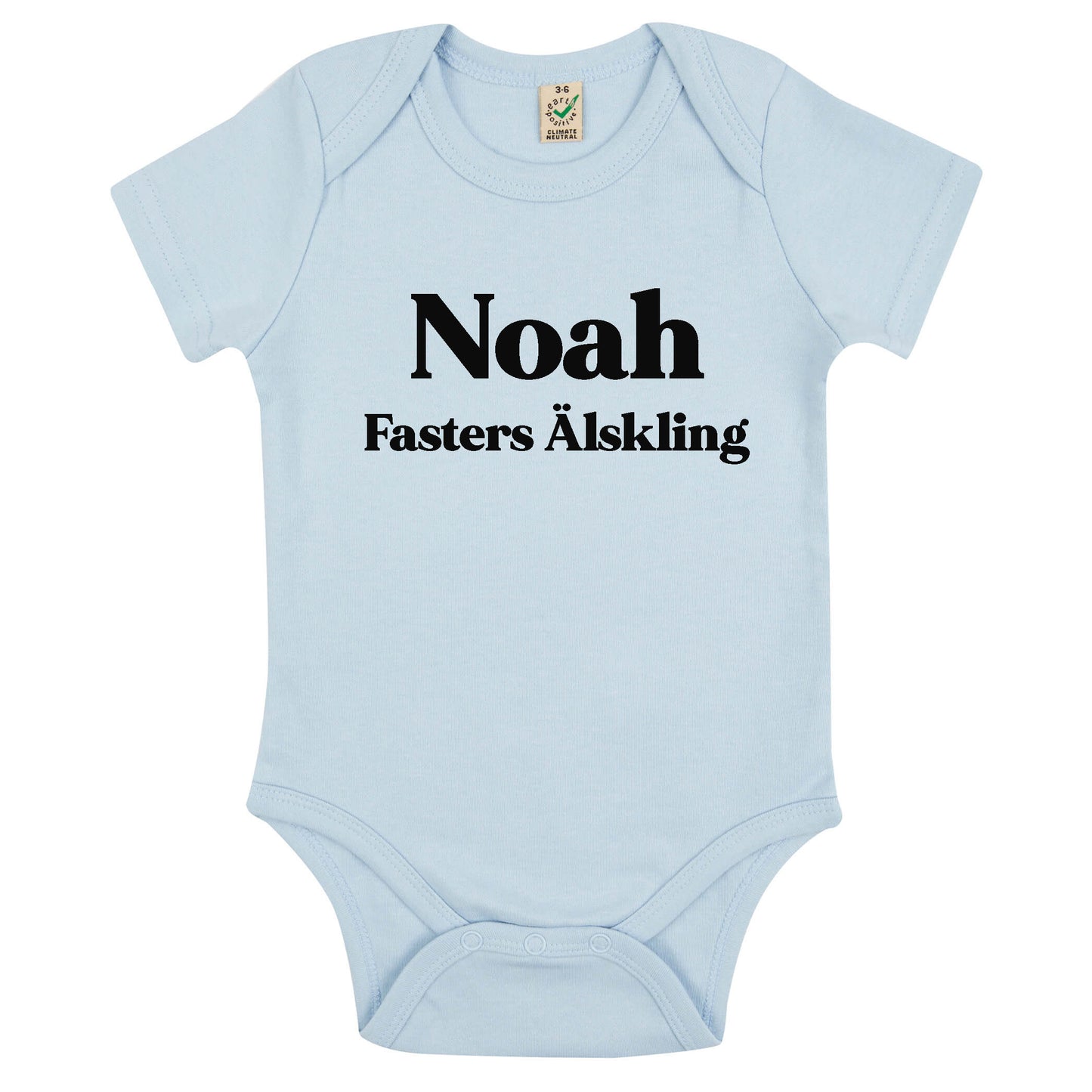 Namn Fasters Älskling Babybody Nyfödd-Lovely Text