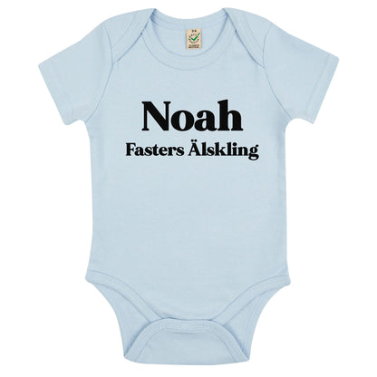 Namn Fasters Älskling Babybody Nyfödd-Lovely Text