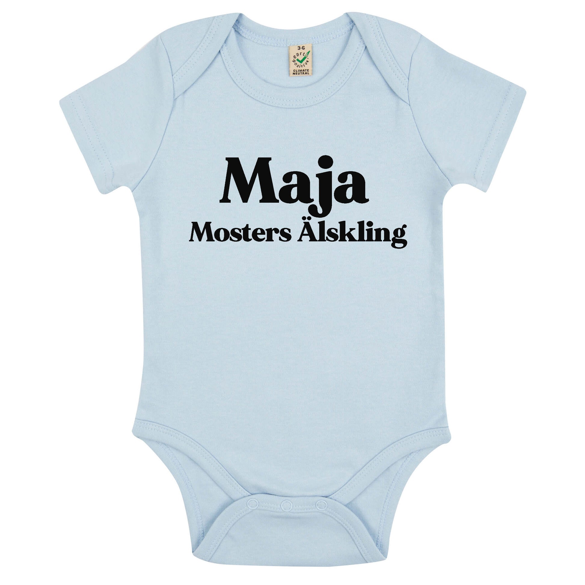 Namn Mosters Älskling Babybody Nyfödd-Lovely Text
