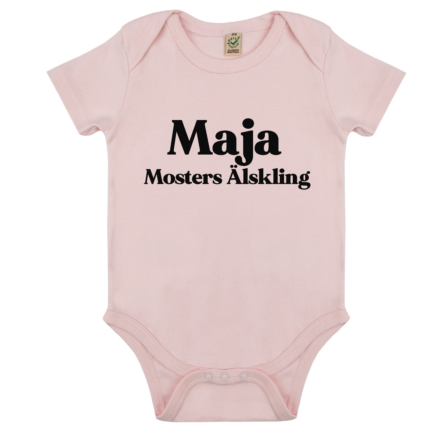 Namn Mosters Älskling Babybody Nyfödd-Lovely Text