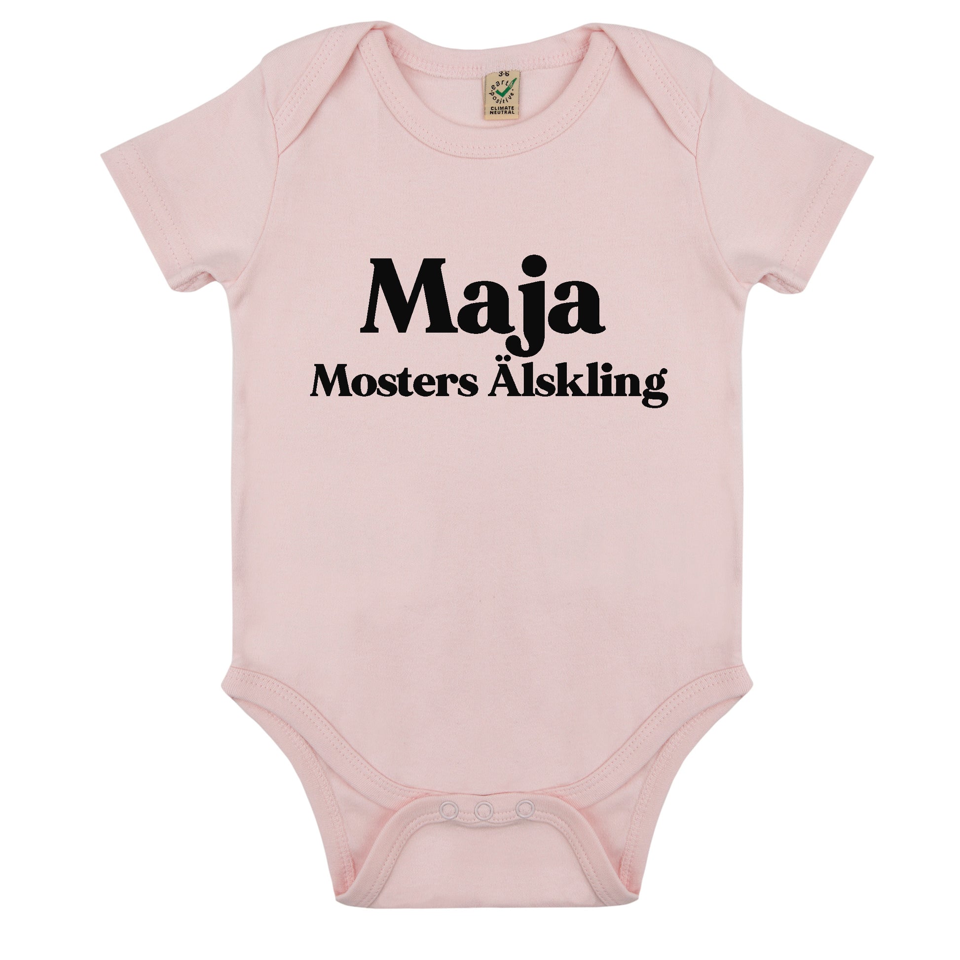 Namn Mosters Älskling Babybody Nyfödd-Lovely Text