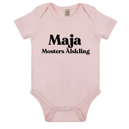 Namn Mosters Älskling Babybody Nyfödd-Lovely Text