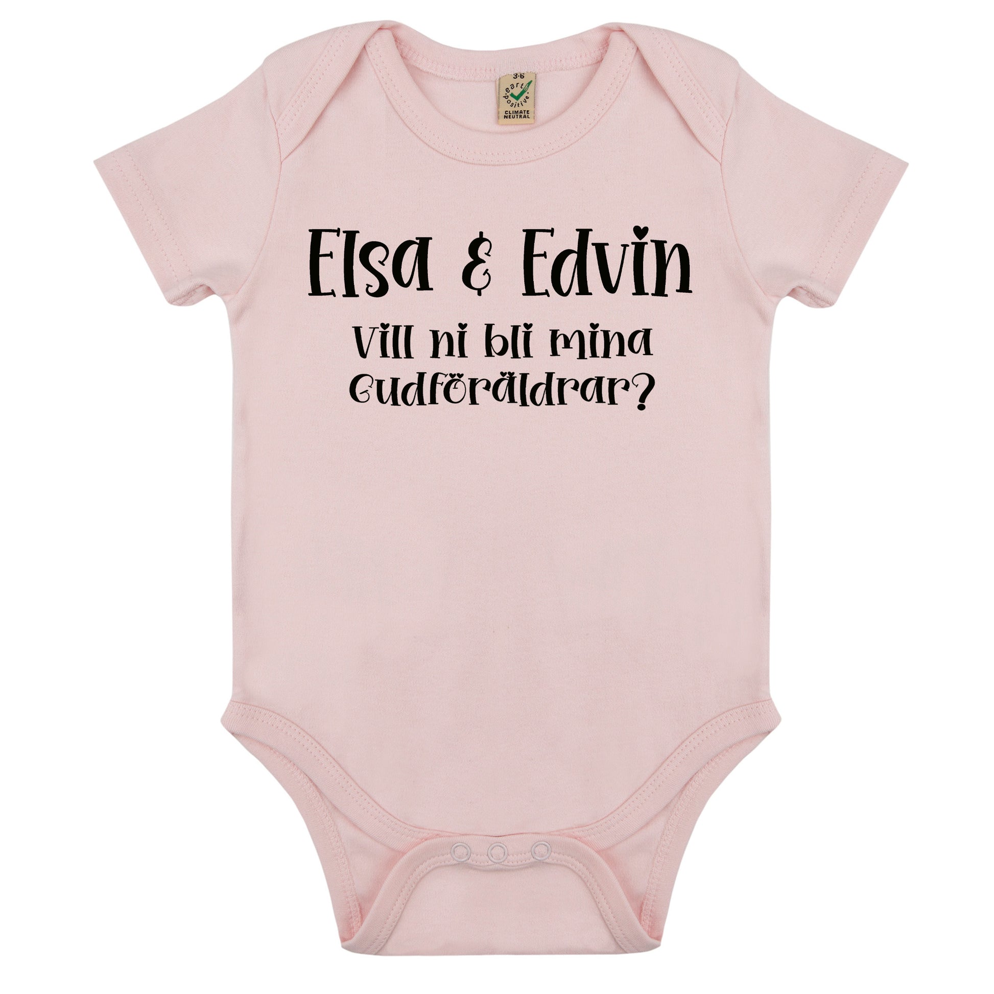 [Namn] & [Namn], Vill ni bli mina Gudföräldrar? – Babybody-Lovely Text