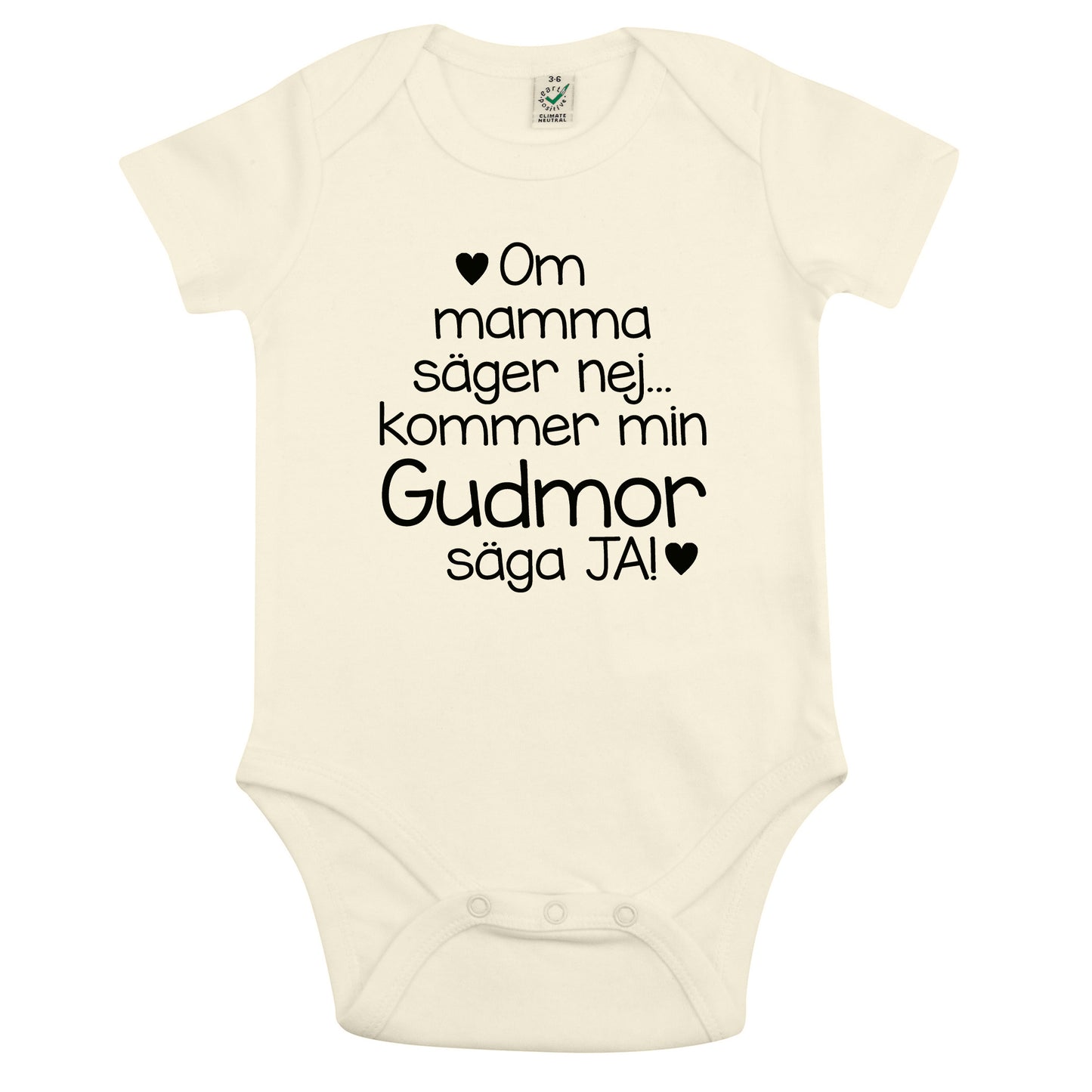 Om mamma säger nej… kommer min Gudmor säga JA! – Babybody-Lovely Text