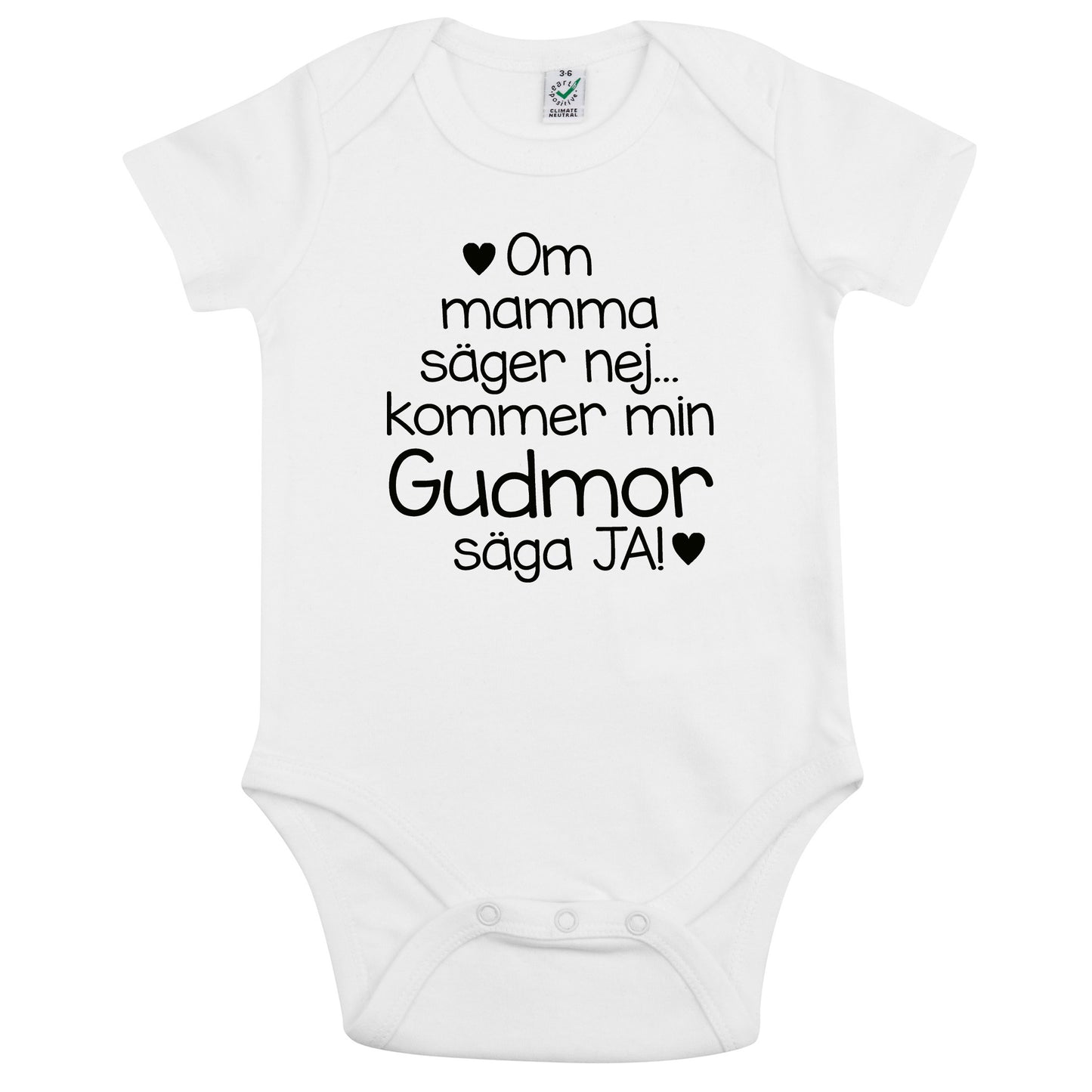 Om mamma säger nej… kommer min Gudmor säga JA! – Babybody-Lovely Text