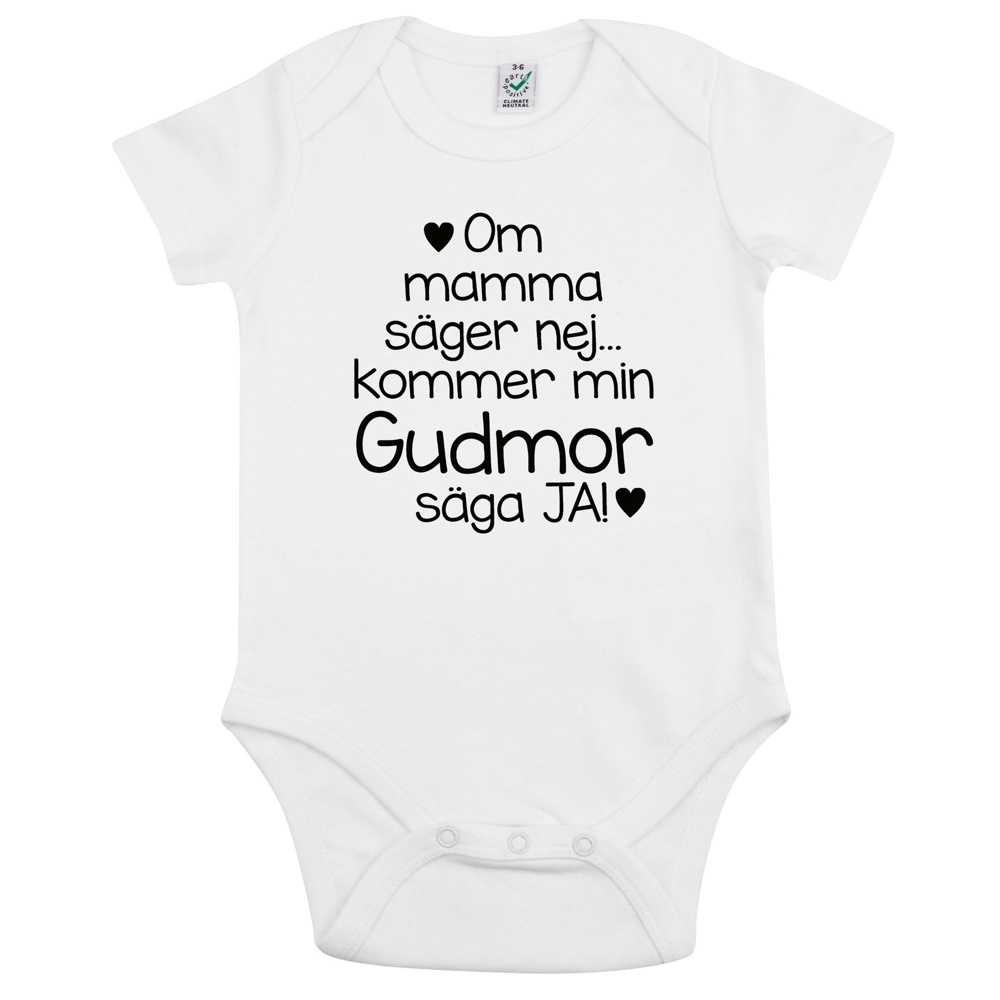 Om mamma säger nej… kommer min Gudmor säga JA! – Babybody-Lovely Text