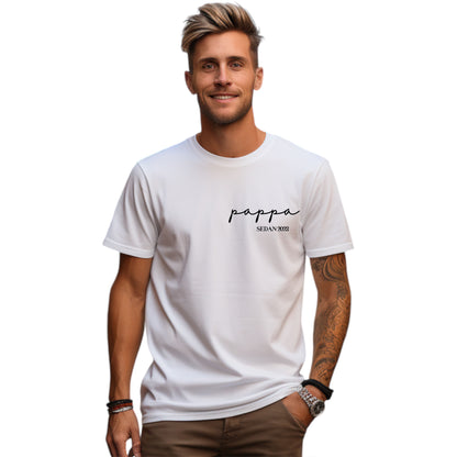 Pappa Sedan Årtal T-shirt-Lovely Text