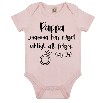 Säg ja! Babybody med frieribudskap – till mamma eller pappa-Lovely Text