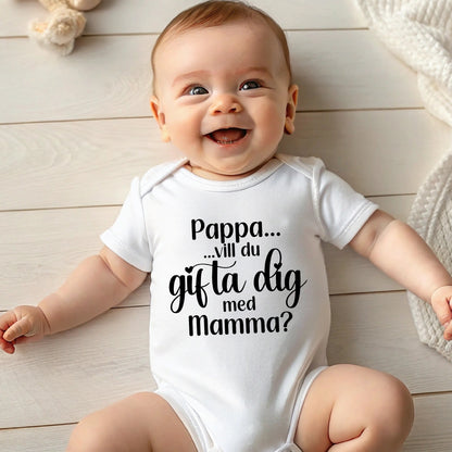Ställ den stora frågan – babybody till mamma eller pappa-Lovely Text