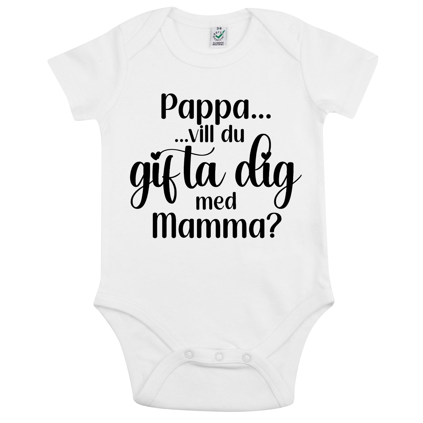 Ställ den stora frågan – babybody till mamma eller pappa-Lovely Text