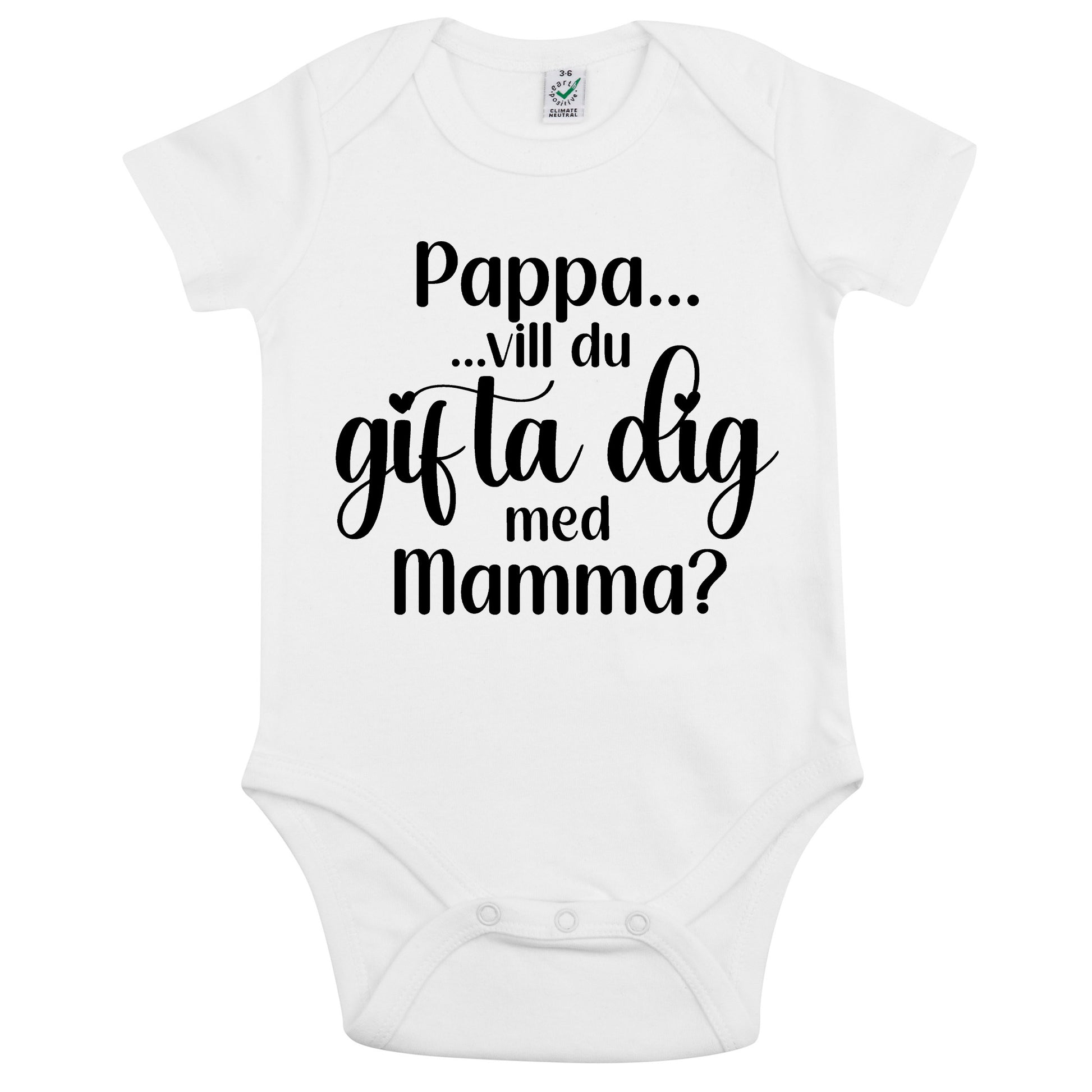 Ställ den stora frågan – babybody till mamma eller pappa-Lovely Text