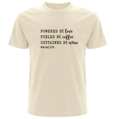 #MomLife T-shirt – Kaffe, Kärlek & Vin-Lovely Text