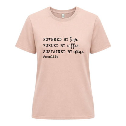 #MomLife T-shirt – Kaffe, Kärlek & Vin