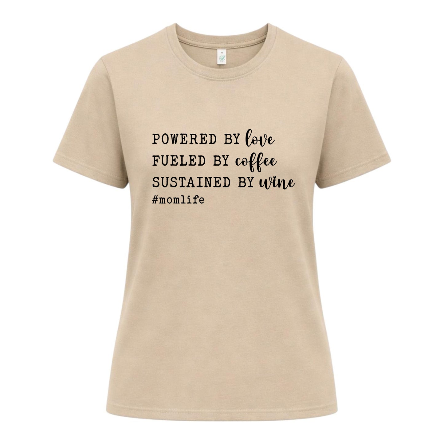 #MomLife T-shirt – Kaffe, Kärlek & Vin