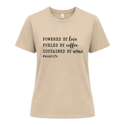 #MomLife T-shirt – Kaffe, Kärlek & Vin
