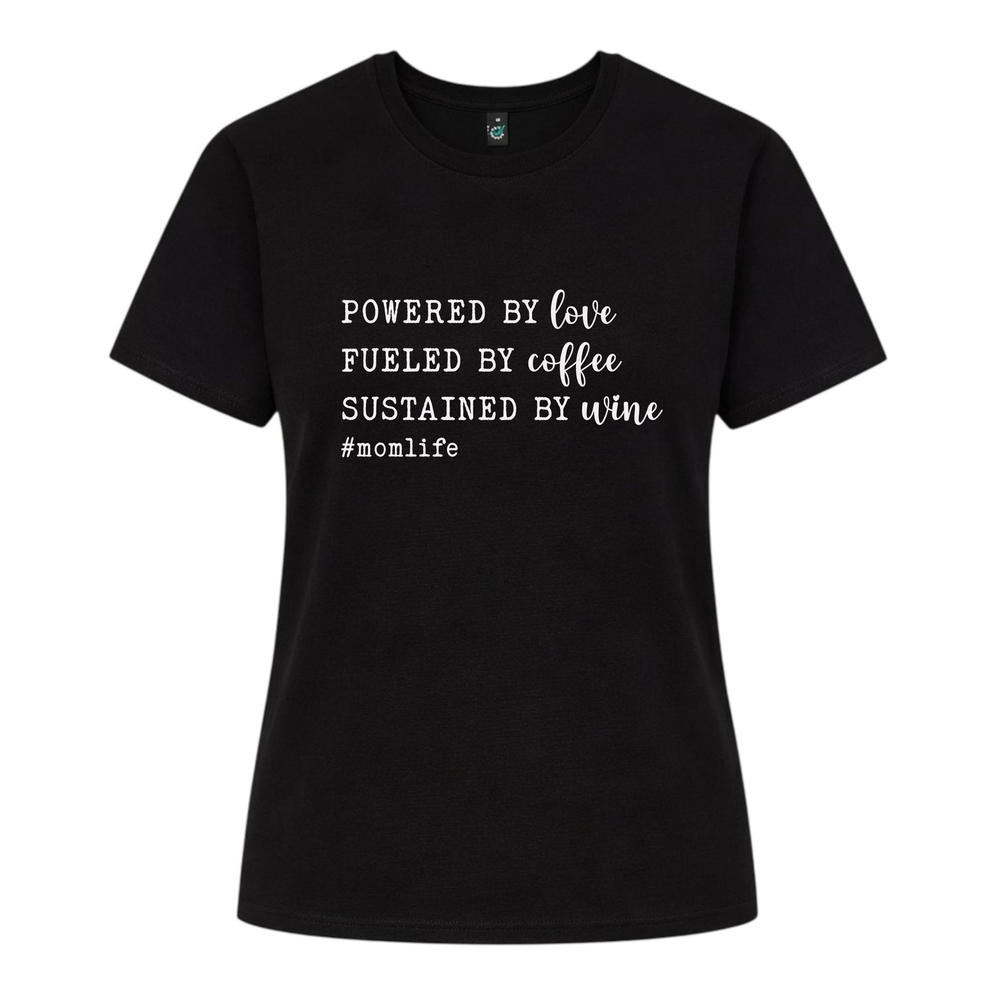 #MomLife T-shirt – Kaffe, Kärlek & Vin