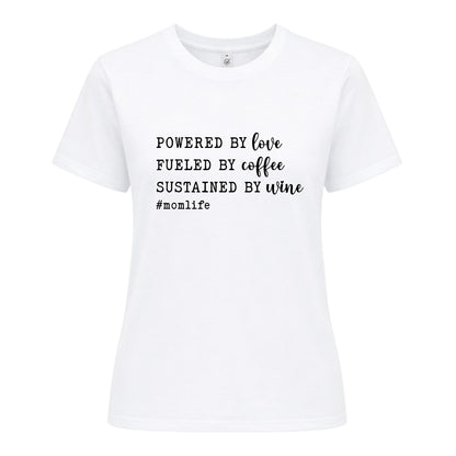 #MomLife T-shirt – Kaffe, Kärlek & Vin