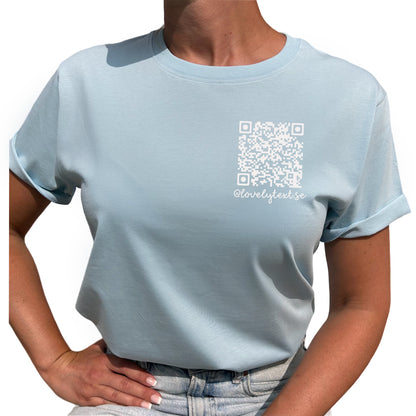 @ QR kod T-shirt-Lovely Text