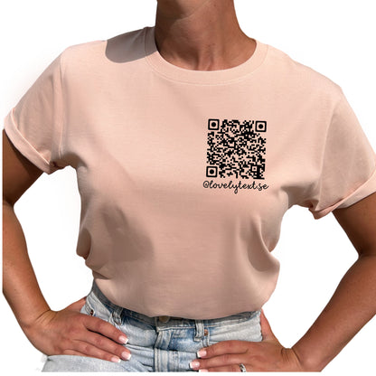 @ QR kod T-shirt-Lovely Text