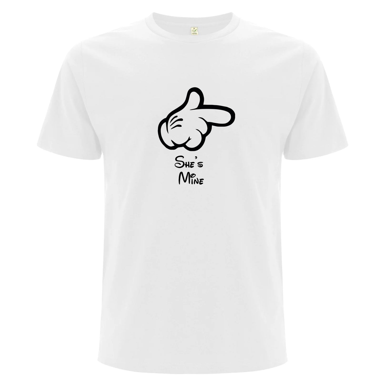 She is Mine & He is Mine – Matchande T-shirts för Par