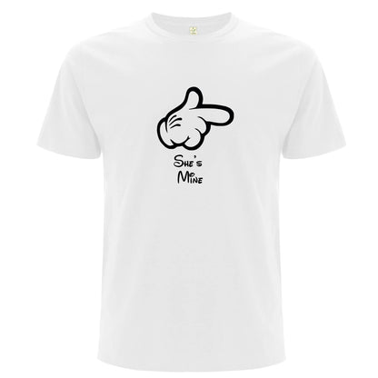 She is Mine & He is Mine – Matchande T-shirts för Par