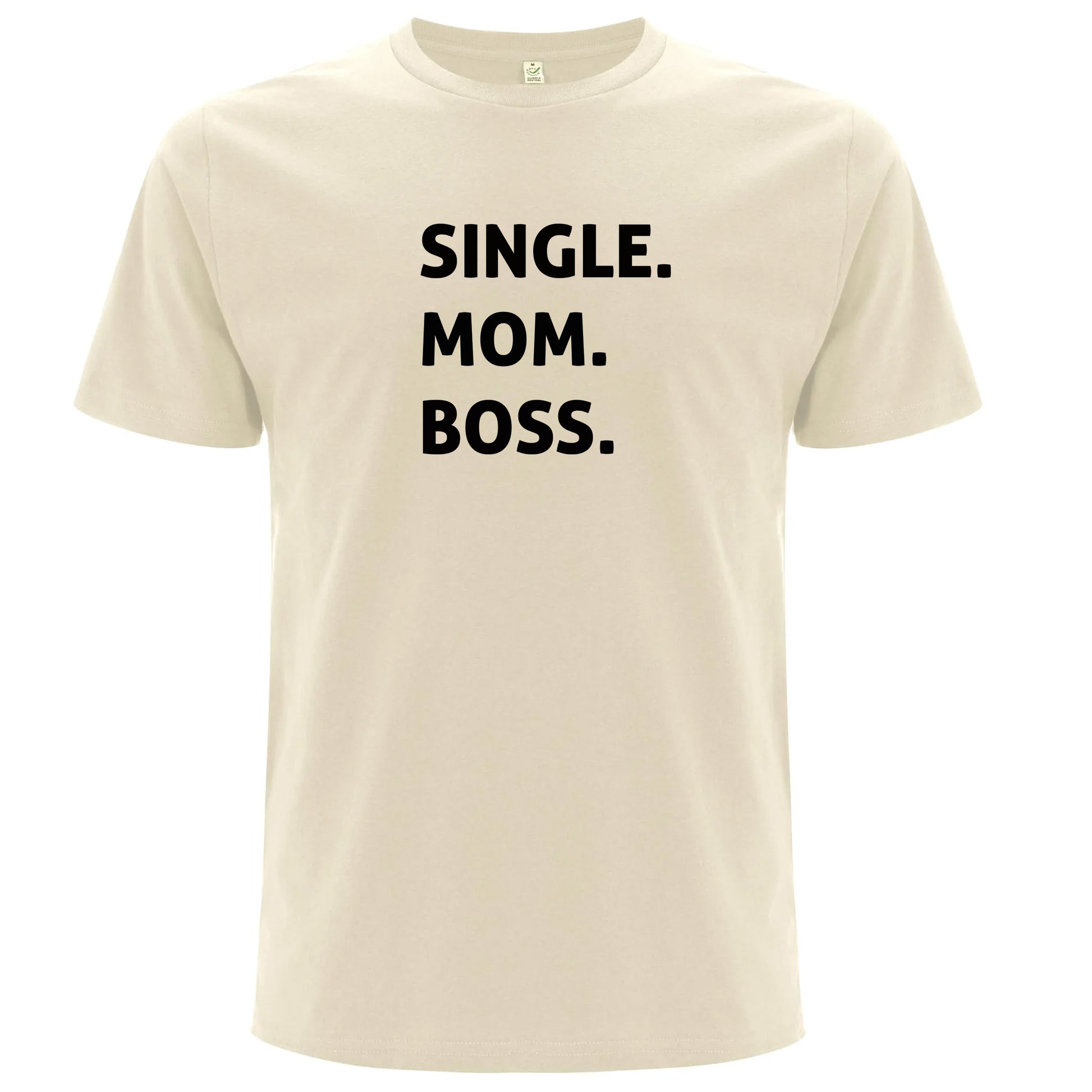 T-shirt för Ensamstående Mamma – Boss-Lovely Text