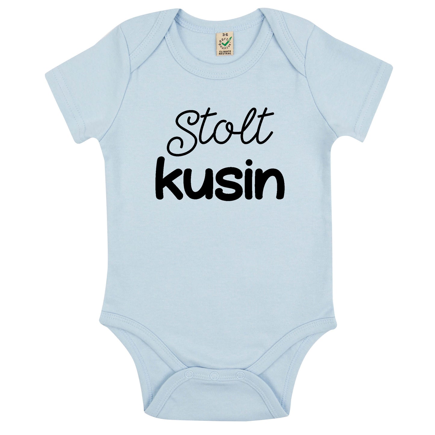 Stolt Kusin - Babybody 100 % Ekologisk bomull
