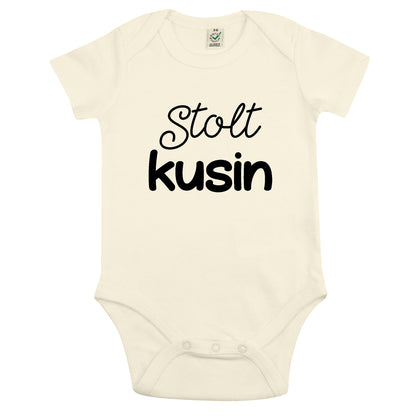 Stolt Kusin - Babybody 100 % Ekologisk bomull