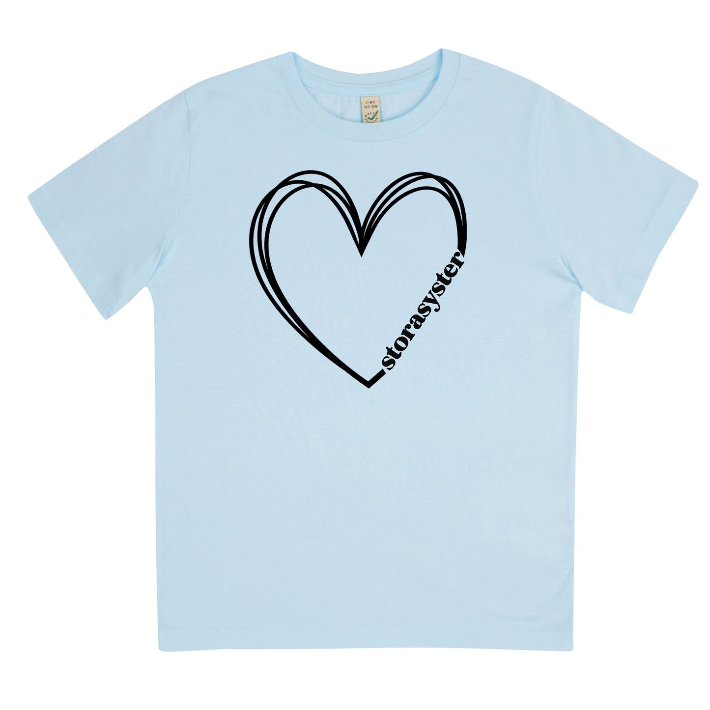 Storasyster Hjärta T-shirt-Lovely Text