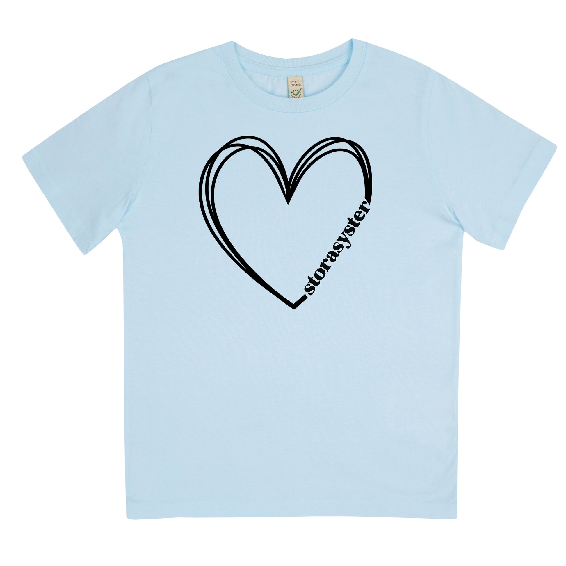 Storasyster Hjärta T-shirt-Lovely Text