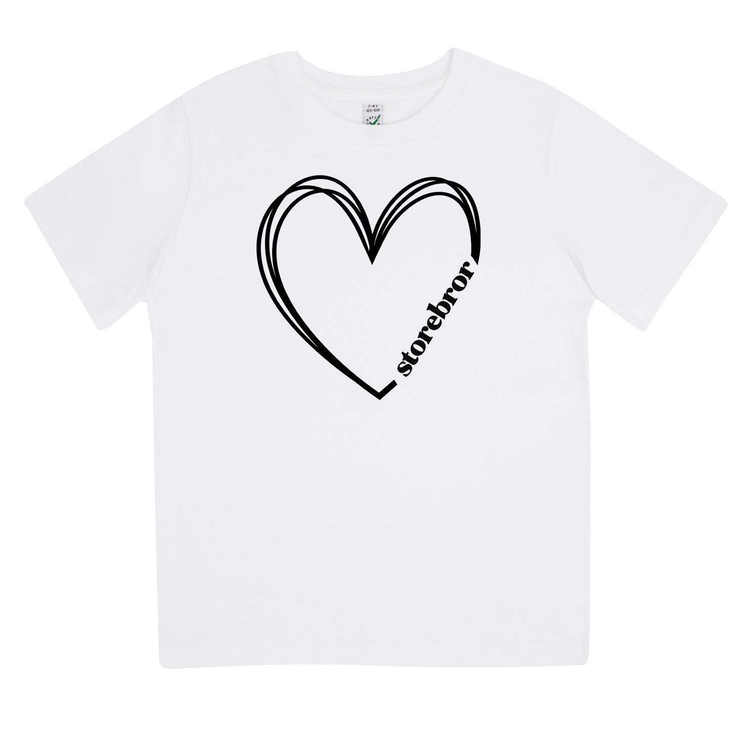 Storebror Hjärta T-shirt-Lovely Text