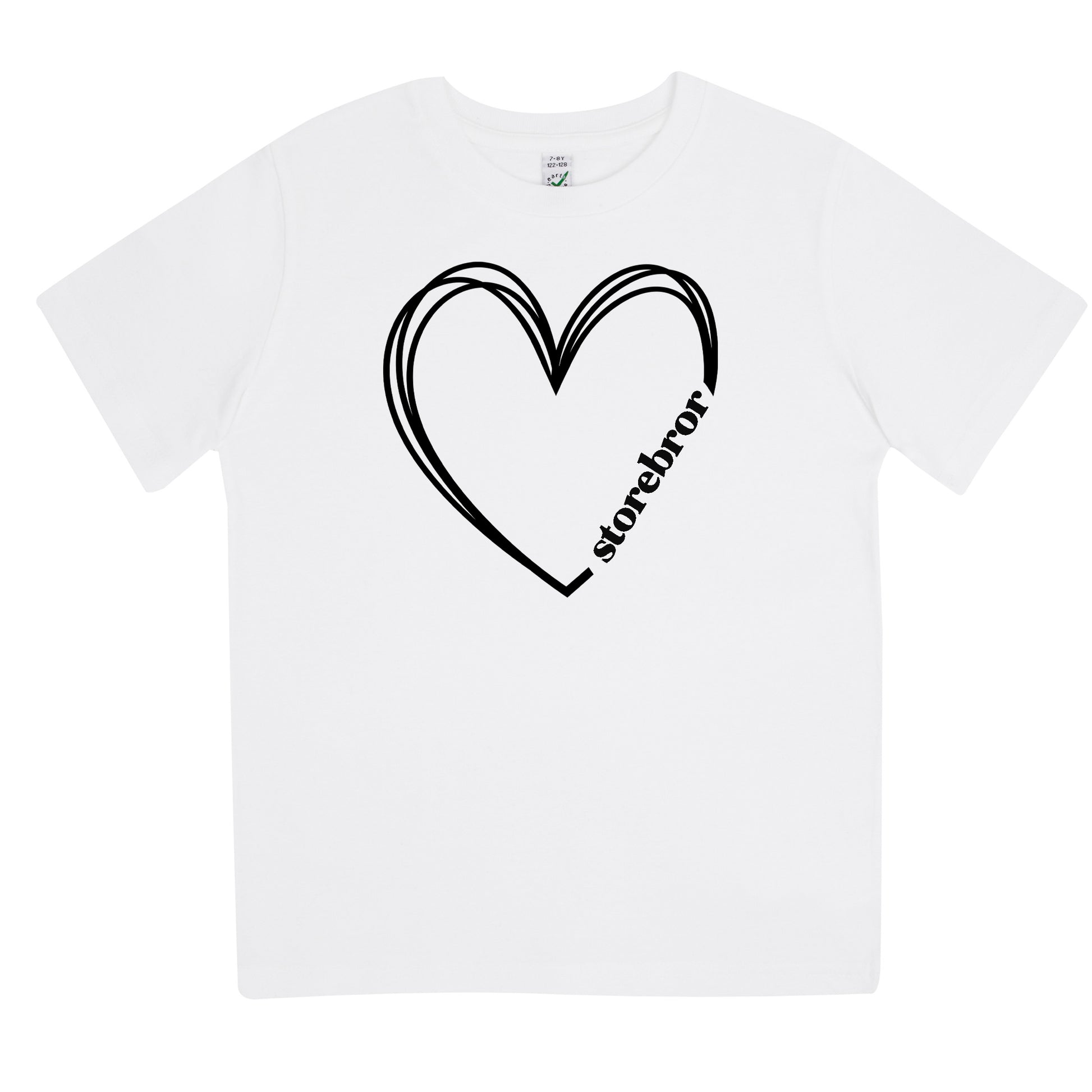 Storebror Hjärta T-shirt-Lovely Text
