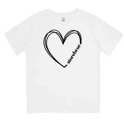 Storebror Hjärta T-shirt-Lovely Text