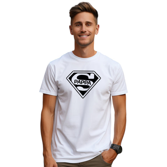 Super Pappa T-shirt-Lovely Text