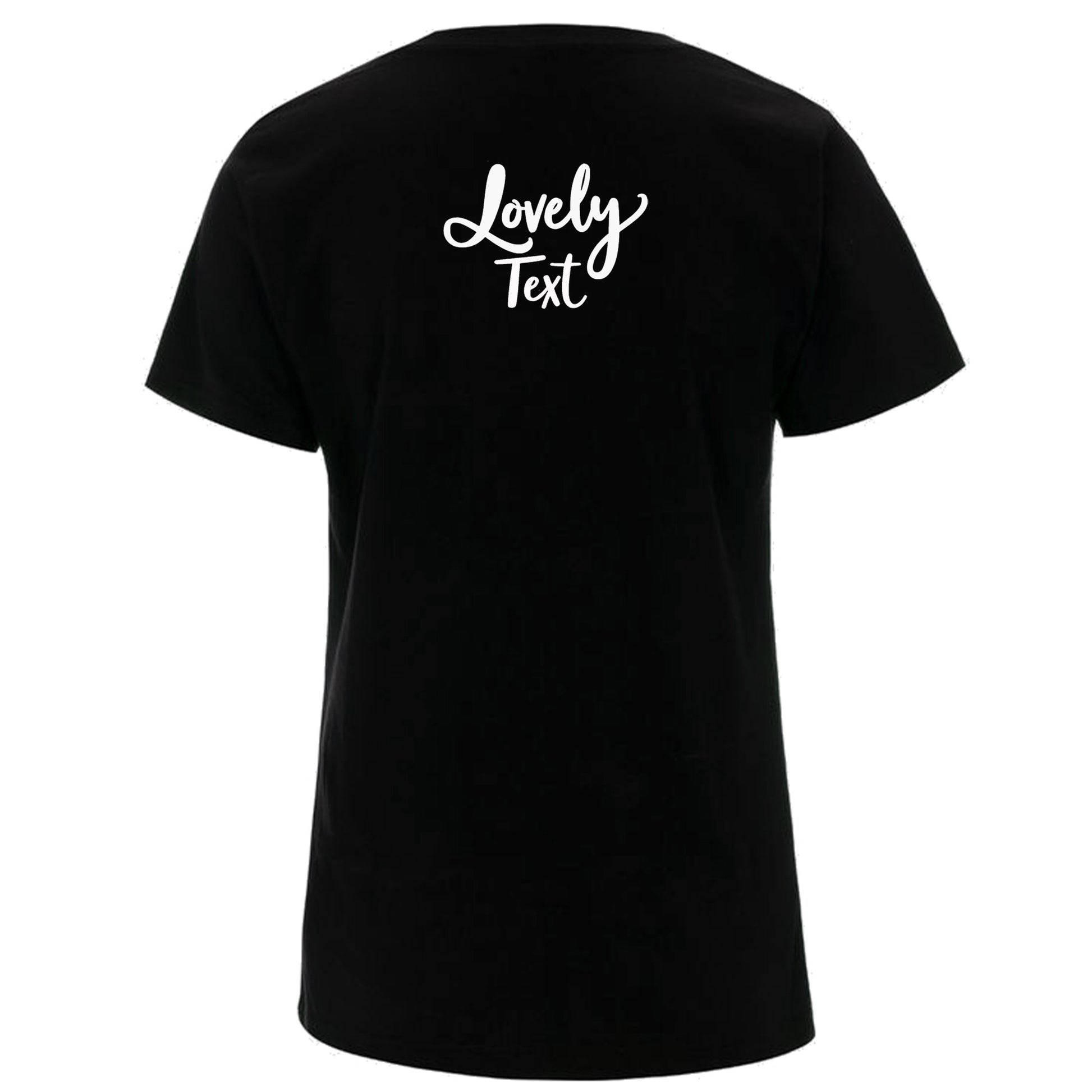 T-shirt för Henne – Figursydd, Skön och Miljövänlig-Lovely Text