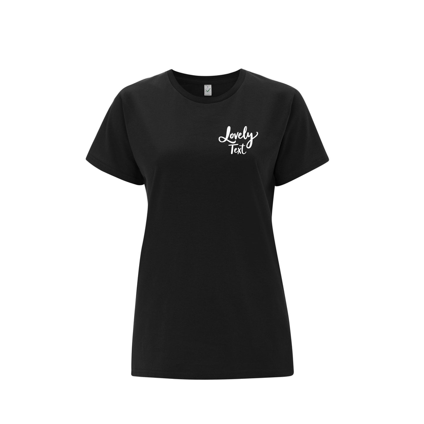 T-shirt för Henne – Figursydd, Skön och Miljövänlig-Lovely Text