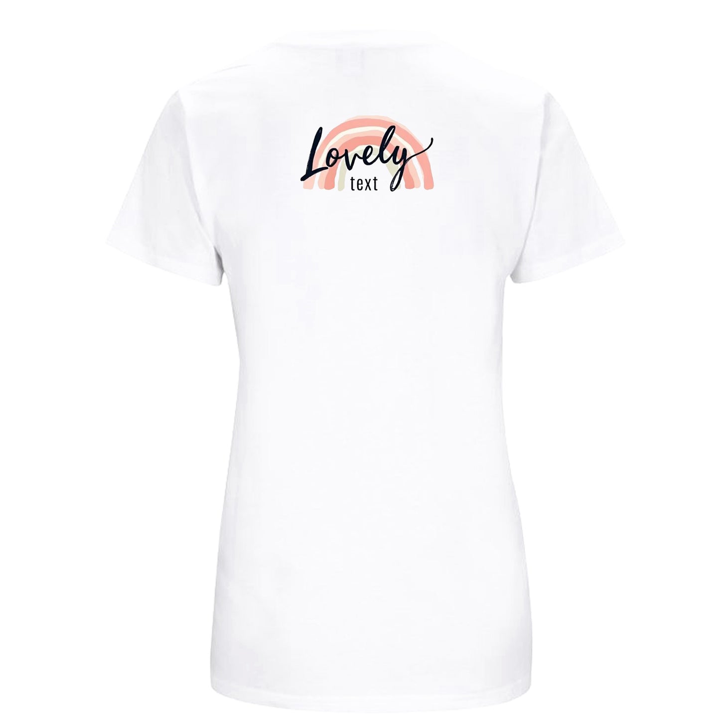T-shirt för Henne – Figursydd, Skön och Miljövänlig-Lovely Text